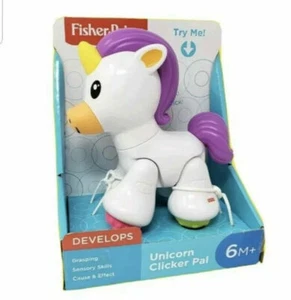Fisher Price - Einhorn Clicker Pal - hilft bei der frühen Entwicklung - 6m+ - Bild 1 von 2