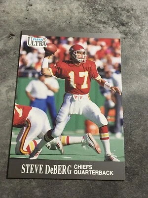Steve DeBerg Chiefs 1991 Fleer Ultra #64 - Image 1 of 2