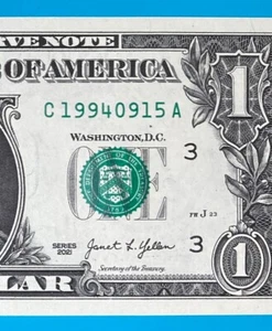 1994 September 15 : C 19940915 A BIRTHDAY Note $1 One Dollar Bill *UNC* - Picture 1 of 3