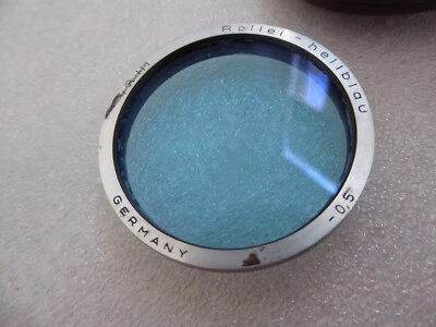 Vintage Rollei hellblau  blue  r -1.5 Camera Lens Filter - RIII Bay 3 + genuine - Image 1 of 4
