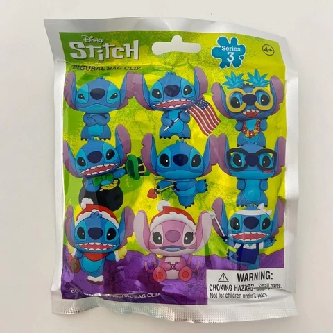 Disney Stitch 3D Figural Character Bag Clip : Series 3 - YOU CHOOSE!! Cover