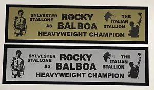 Rocky Balboa Sylvester Stallone Nameplate for signed movie poster photo glove - Picture 1 of 2