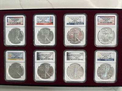 Colección American Eagle de plata Branch Mint 2012 - MS-70 NGC - primeros lanzamientos  Foto 1 de 4
