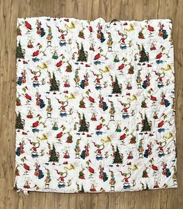 NWOT Pottery Barn Dr. Seuss's The Grinch & Маx Comforter FULL/QUEEN 86x86 Chrty - Picture 1 of 13