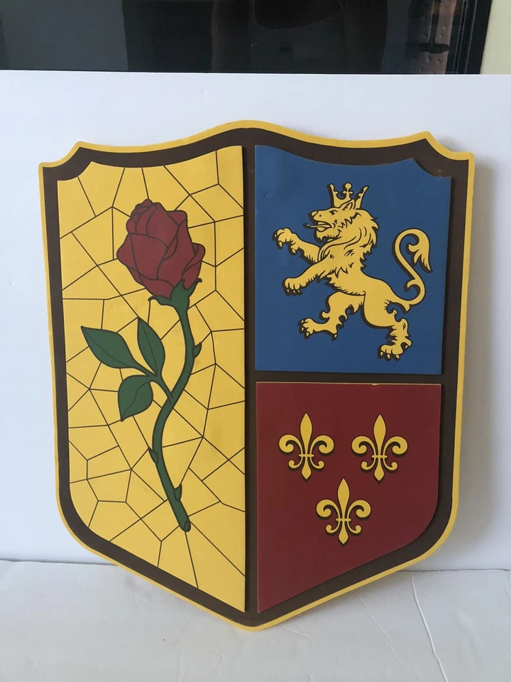 Disney Belleza y Bestia Espuma Cosplay Escudo Disfraz Vestir 19” X 5” Foto 1 de 4