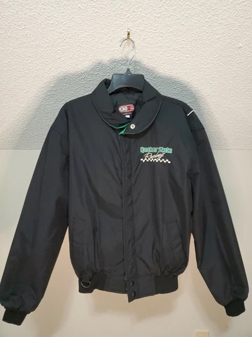 Vintage Quaker State NASCAR Racing Black Jacket, Sz:Large Cover