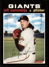 2020 Topps Heritage Base #399 Jeff Samardzija - San Francisco Giants