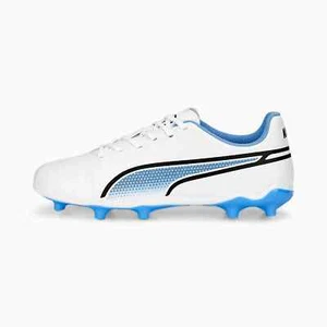 PUMA KING MATCH FG AG Scarpe Calcio Bambino Junior 107266 01 Bianco Multisuperfi - Foto 1 di 6