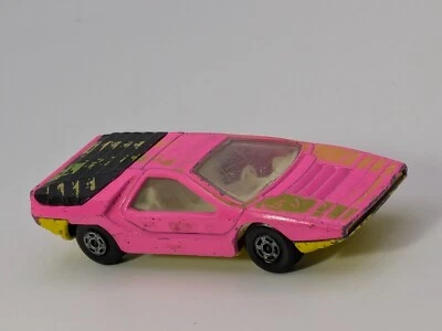 Vintage 1970 Matchbox Superfast Alfa Romeo Carabo Hot Pink #75 - Image 1 of 4