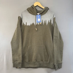 TenTree Men’s NWT Green Hoodie Size XL Organic Cotton Blend Graphic Hoodie - Picture 1 of 10