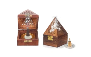 Wooden Dhoop Dhup Cup Cone Batti Stand Incense Holder for Pooja Puja Item Stand - Picture 1 of 6