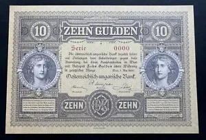 10 forint 1880 Austria-Hungary reproduction facsimile banknote by Matej Gabris - Picture 1 of 4