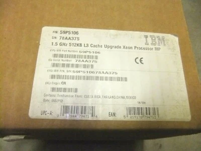 59P5106 IBM XEON-1.5GHZ/512KB CACHE PROC.KIT NEW RETAIL  - Image 1 of 2