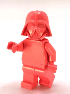 Coral LEGO Star Wars Darth Vader Minifigure Prototype Monochrome LEGO Star Wars - Picture 1 of 6