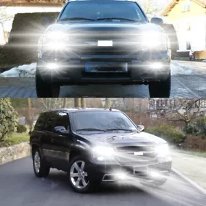 For Chevy Trailblazer 2002-2009 6000K COB LED Headlight Hi/Lo+Fog Light Bulb C9B - Picture 1 of 12