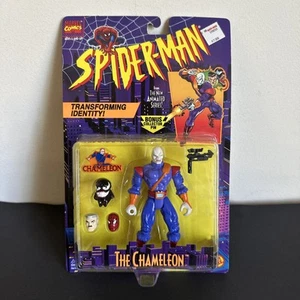 Vintage 1995 Spider-Man THE CHAMELEON Transforming ID Actionfigur Toy Biz SOC - Bild 1 von 5
