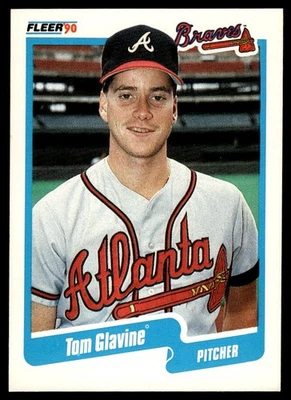 Fleer #583 1990 Tom Glavine Atlanta Braves Foto 1 de 2