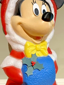 Holly Leaves for Purse Blow Mold Minnie Mouse 32 Inch Santa’s Best Replacement - Picture 1 of 5