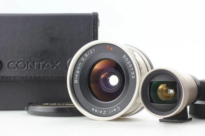 [Top MINT] Contax Carl Zeiss Biogon T* 21mm f2.8 Lens GF-21 Finder G1 G2 JAPAN - Image 1 of 4