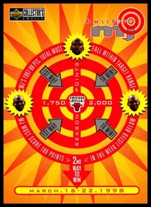 1998 Upper Deck Collector’s Choice MJ Bullseye Michael Jordan #B13 NBA Insert  - Picture 1 of 2