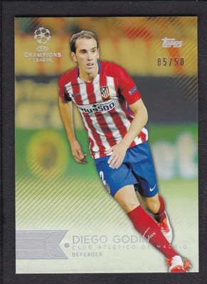 2016 DIEGO GODIN 05/50 TOPPS UEFA CHAMPIONS LEAGUE - Image 1 of 2