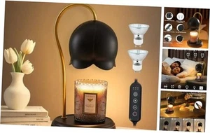 Candle Warmer Lamp Dimmable Scented Wax Melt Warmer with Timer, Lamp Black - Picture 1 of 8