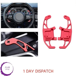 2X Schalthebel Verlängerung Drehgriffe Rot Für VW Golf 7 MK7 7.5 VII Comf R DSG - Picture 1 of 10
