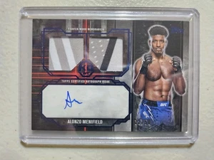 2025 Topps Knockout UFC Alonzo Menifield #TRA-AM Tier 1 Dual Relic Auto Blue /50 - Picture 1 of 2