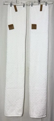 Juego de toallas de baño de bambú Common Thread Zero Twist lote 2 blancas 30x56 algodón nuevas con etiquetas Foto 1 de 4