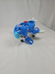 Fisher Price Little People Blue Travel Together Airplane Musical Lights Works - Picture 1 of 5