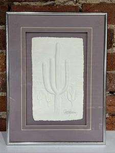 JOHN RUNNING - Cactus - 3D Framed Artwork - RARE - Signed By The Artist - Picture 1 of 7