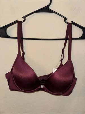 Sutiã SOMA 34D Big Cab marrom sólido deslumbrante acolchoado cetim com aro acolchoado - Imagem 1 de 4