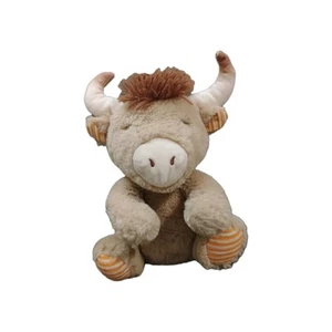  Spark Create Imagine Tan Cow Bull Crinkle Rattle Plush Stuffed Animal Baby Toy - Picture 1 of 19