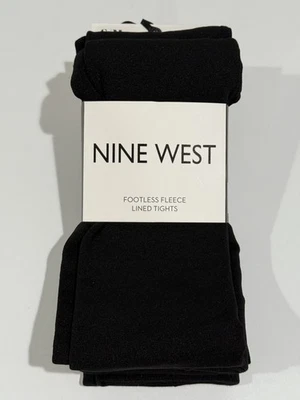 Medias para mujer Nine West forradas de vellón sin pies negras talla S/M (2 pares) - nuevas Foto 1 de 4