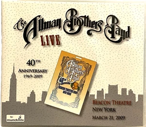 Allman Brothers Band Live 3-21-09 Beacon Theatre New York  3CD Bruce Hornsby - Picture 1 of 3