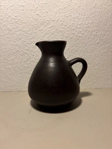 Handgefertigter Keramik Krug / Kännchen Schwarzbraun Vintage - Bild 1 von 5