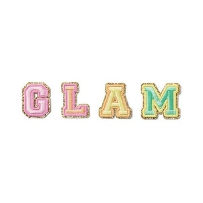 Stoney Clover Lane x Target GLAM Sticker Patches Letters Varsity Pastel Set NEW - Image 1 of 4
