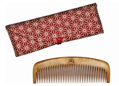 Nuevo peine de madera Minebari japonés tradicional hecho a mano dientes estándar por artesano Foto 1 de 4