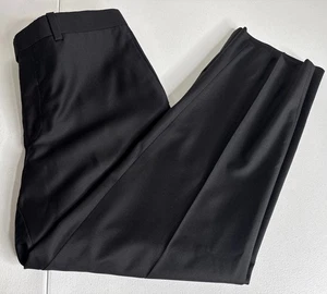 Saks Fifth Avenue Loro Piana 150's Tasmanian Black Wool Pants 34x28 - LESEN! - Bild 1 von 13