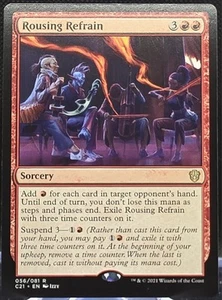 Rousing Refrain #56 Commander 2021 regular raro - Imagen 1 de 2