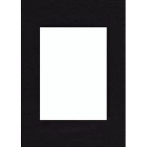 Hama Passepartout Schwarz 30x40cm, Außen 20x38cm Innen, Rechteckig Schrägschnitt - Bild 1 von 3
