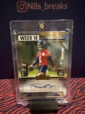 2024 Panini Contenders Taulia Tagovailoa /18 Week 18 Ticket Auto Seahawks SSP - Image 1 of 3