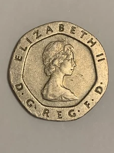 20 Pence Münze Großbritannien 1982.  Britische Währung. Großbritannien/England. - Bild 1 von 2