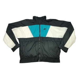 Vintage Nike Spell-Out Jacket Mens Large Multicolor Windbreaker Jacket Full Zip - Picture 1 of 14