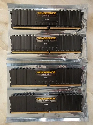 32GB - 2 sets of Corsair Vengeance LPX 16GB (2x8GB) DDR4-3200 CL16 RAM - Image 1 of 2