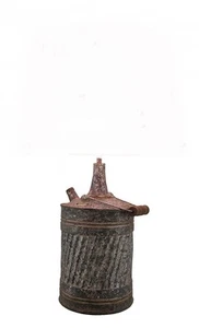 Scratch & Dent Antique Finish Vintage Galvanized Can Table Lamp Base - Picture 1 of 3