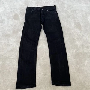Nudie Jeans Tilted Tor Mens W29 L30 Black Denim - Picture 1 of 10