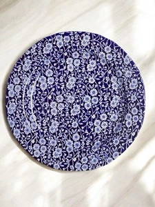 Platos de cena vintage Churchill Calico azul 10,75" - hechos en Inglaterra - Imagen 1 de 10