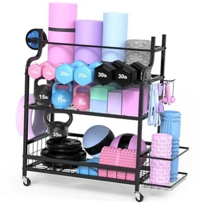 Dumbbell Rack, 3 Tier Metal Weight Rack, High Volume Home Gym Equipment - Picture 1 of 8