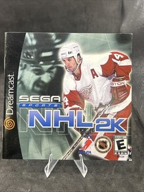 Sega Dreamcast Video Game Manual Sega Sports NHL2K Hockey  Instructions Only